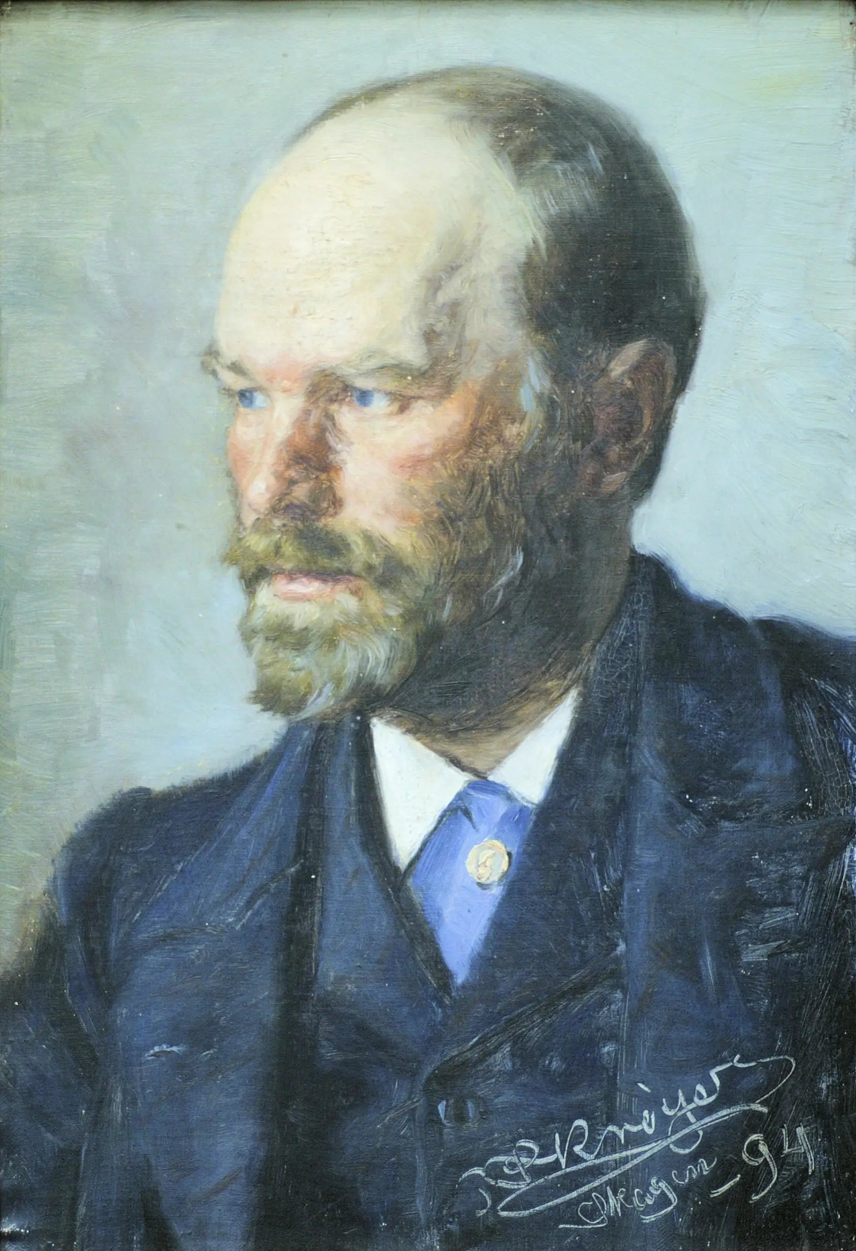 Portrait de Michael Ancher - Peder Severin Krøyer - Alpha Reproduction