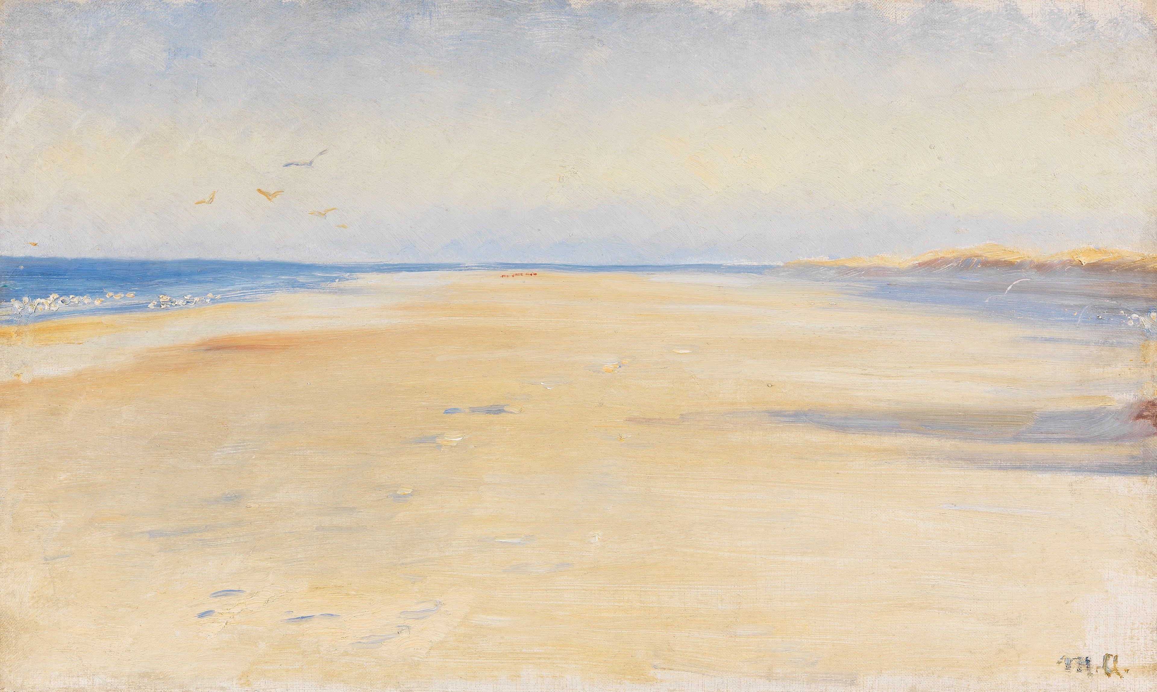 La plage de Skagen. - Michael Peter Ancher