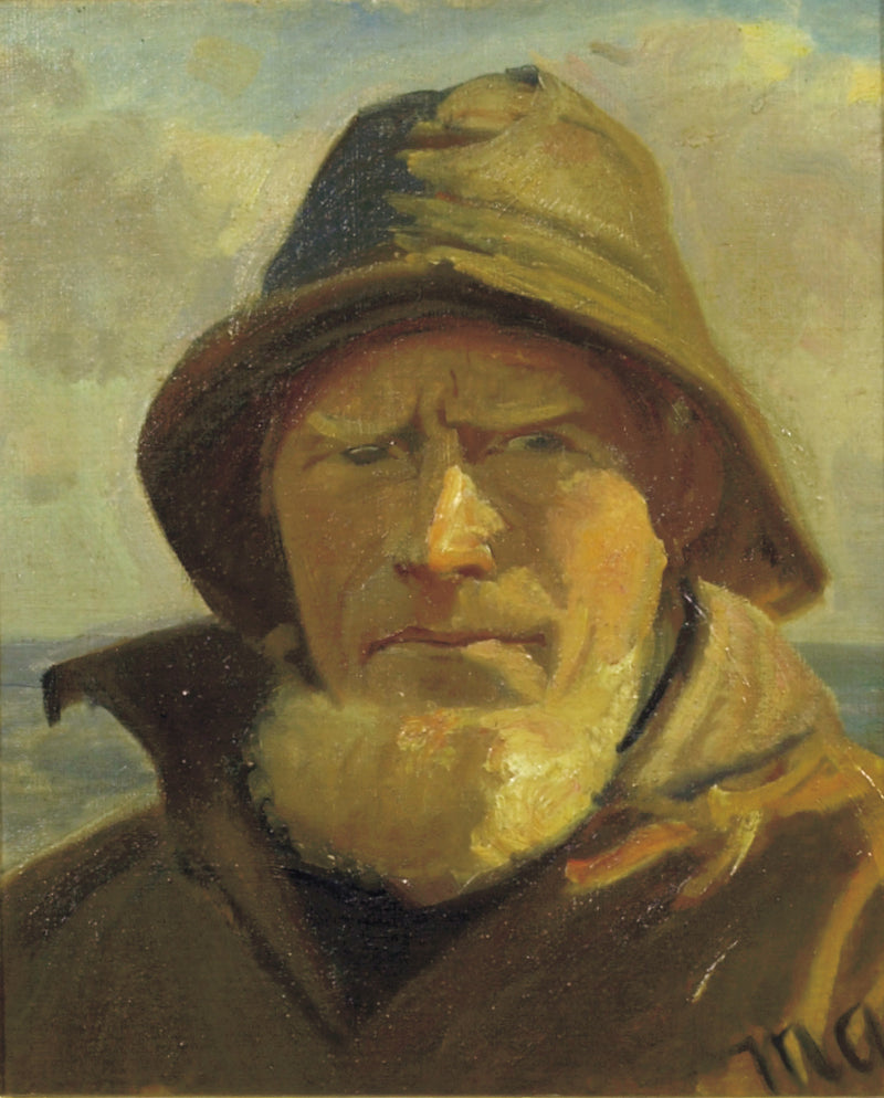 Le pêcheur de Skagen Lars Kruse. - Michael Peter Ancher