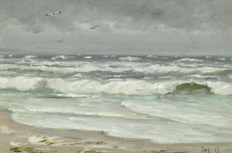 Une plage et un paysage marin. - Michael Peter Ancher