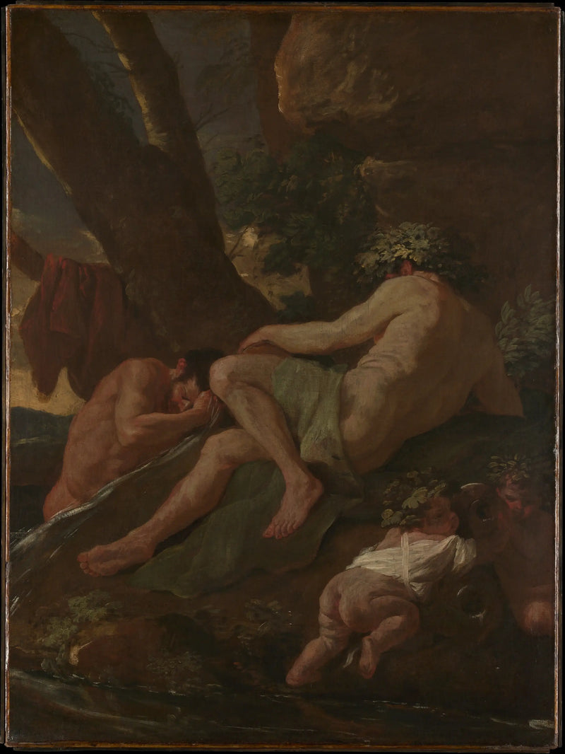 Midas se lavando no Pactole - Nicolas Poussin