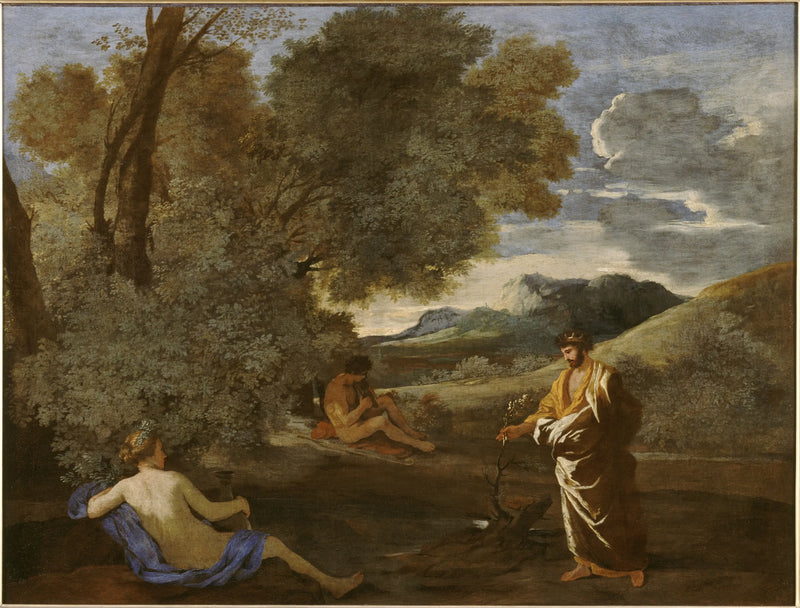 Midas transformando-se na ou no ramo de uma yeuse - Nicolas Poussin