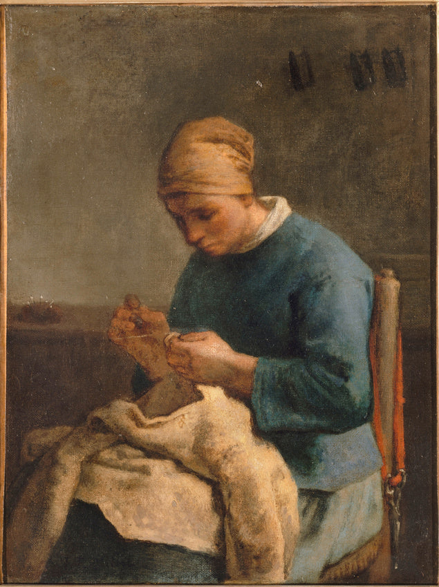 La Couseuse - Jean-François Millet