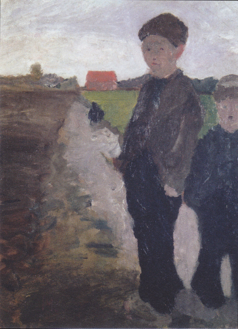 Zwei Jungen am Moorkanal (1900) - Paula Modersohn-Becker