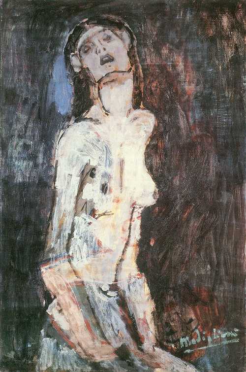 Reproduction du tableau « Nu souffrant - Amedeo Modigliani » par Alpha Reproduction en peinture à l’huile