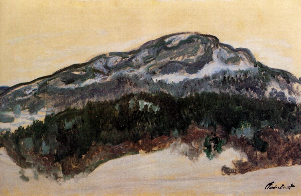 Reproduction du tableau « Le Mont Kolsaas en Norvège - Claude Monet » par Alpha Reproduction en peinture à l’huile