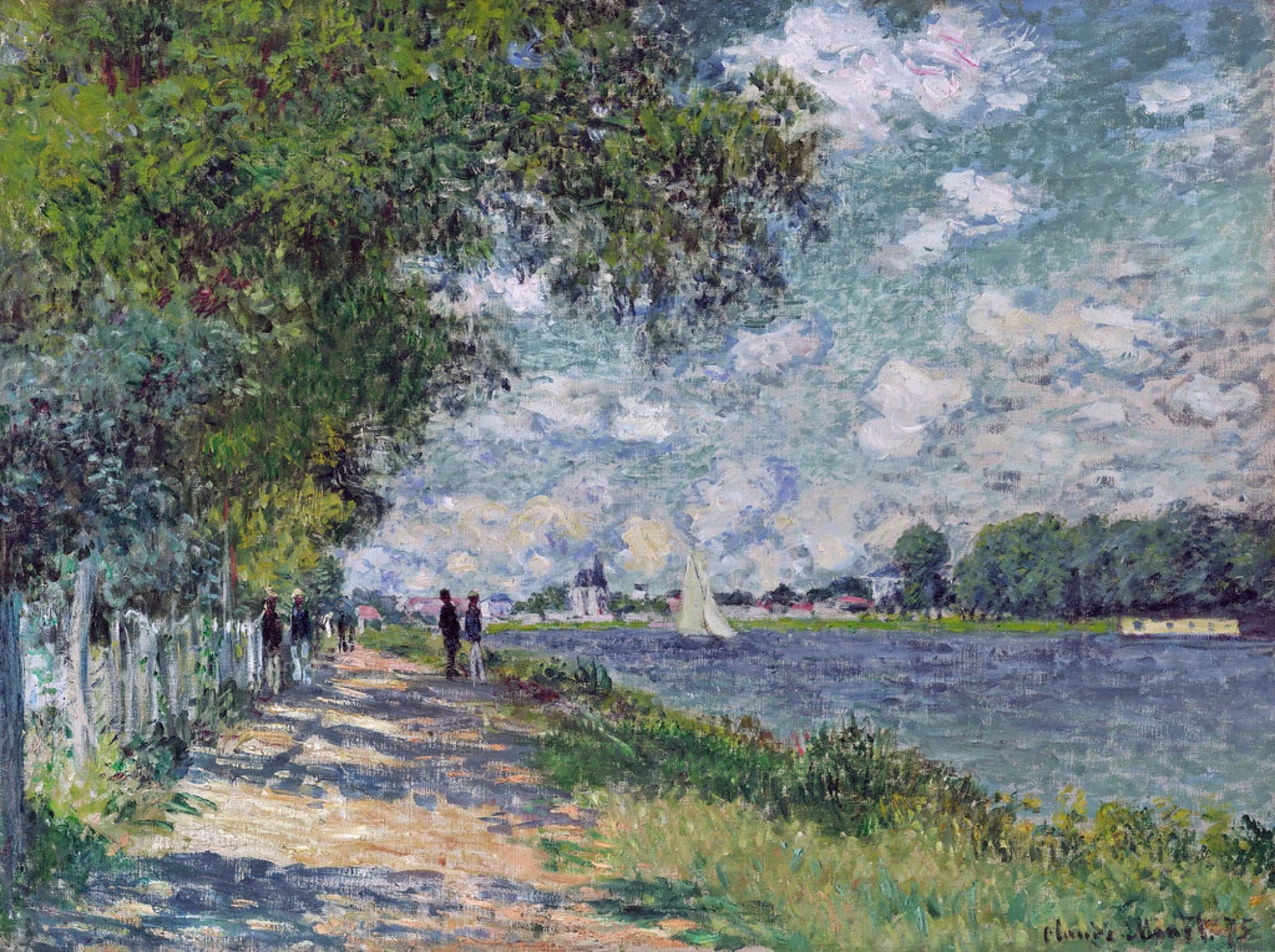Reproduction du tableau « La Seine à Argenteuil - Claude Monet » par Alpha Reproduction en peinture à l’huile