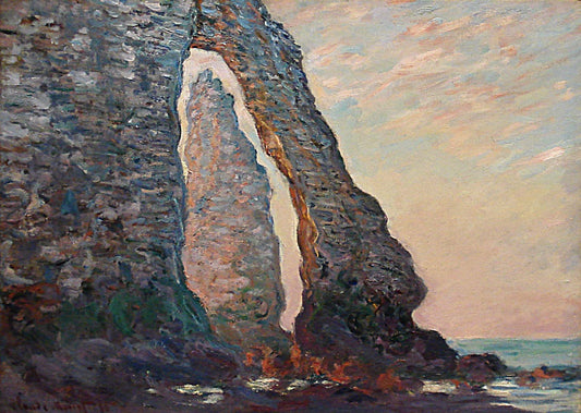 🖼️ O Agulha vista através do Portão de Aval – Claude Monet (1885–1886)