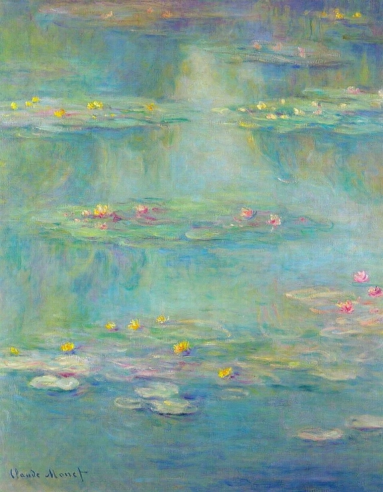 🌸 Ninféias – por volta de 1908 – Claude Monet