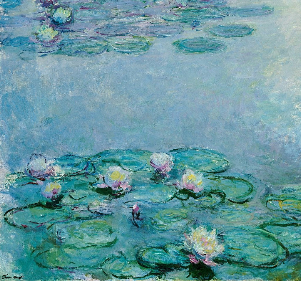 🌸 Ninféias – Detalhe de flores em close-up, Claude Monet
