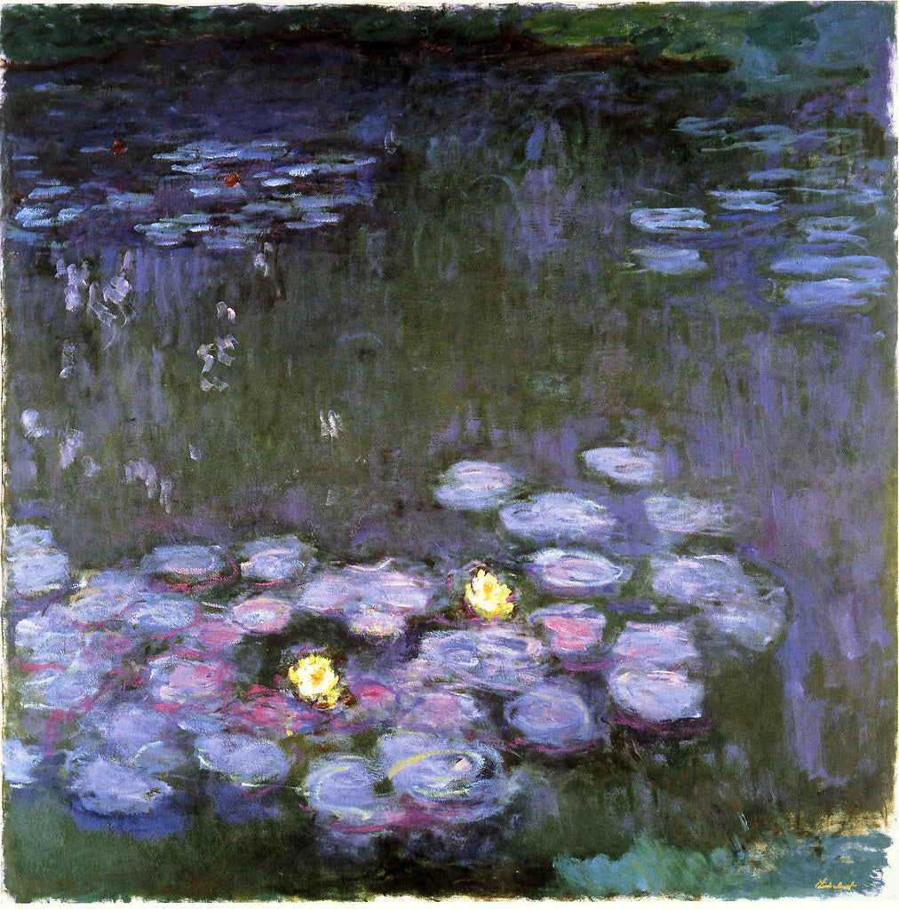 🎨 Ninféias ao crepúsculo violeta - Claude Monet