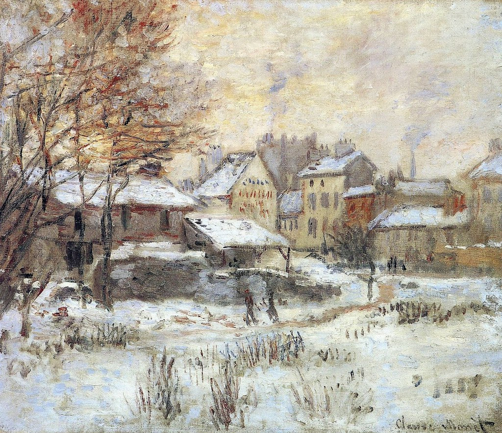 Reproduction du tableau « Effet de neige, soleil couchant - Claude Monet » par Alpha Reproduction en peinture à l’huile