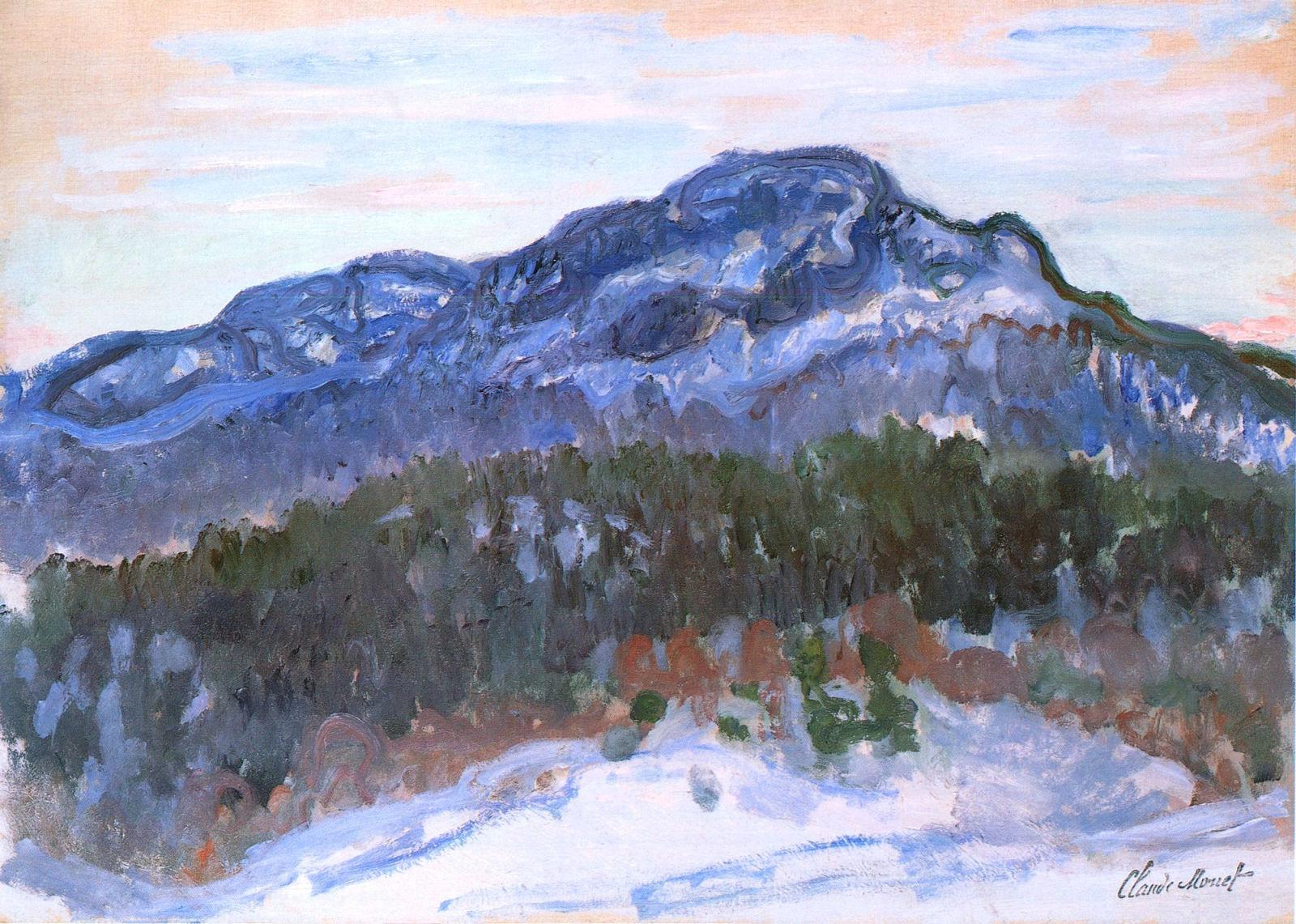 Montanha de Kolsås - Claude Monet
