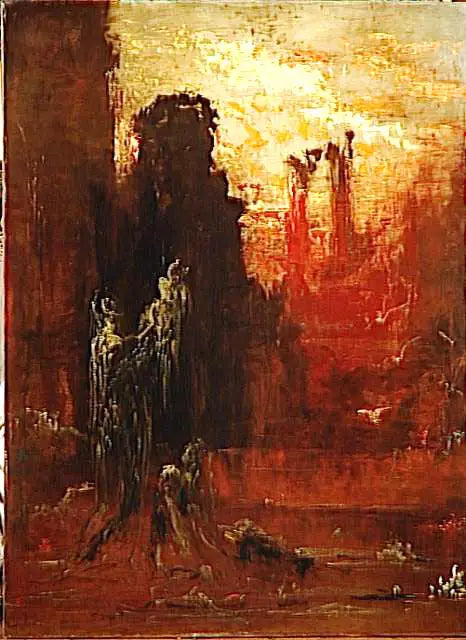 Moisés salvo das águas - Gustave Moreau