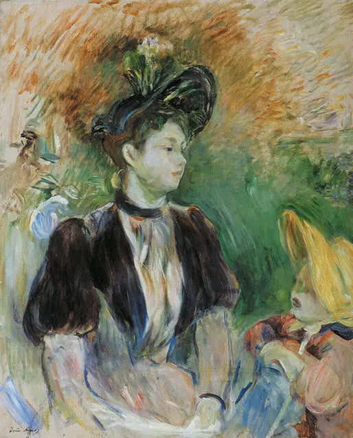 Jovem mulher e criança - Berthe Morisot