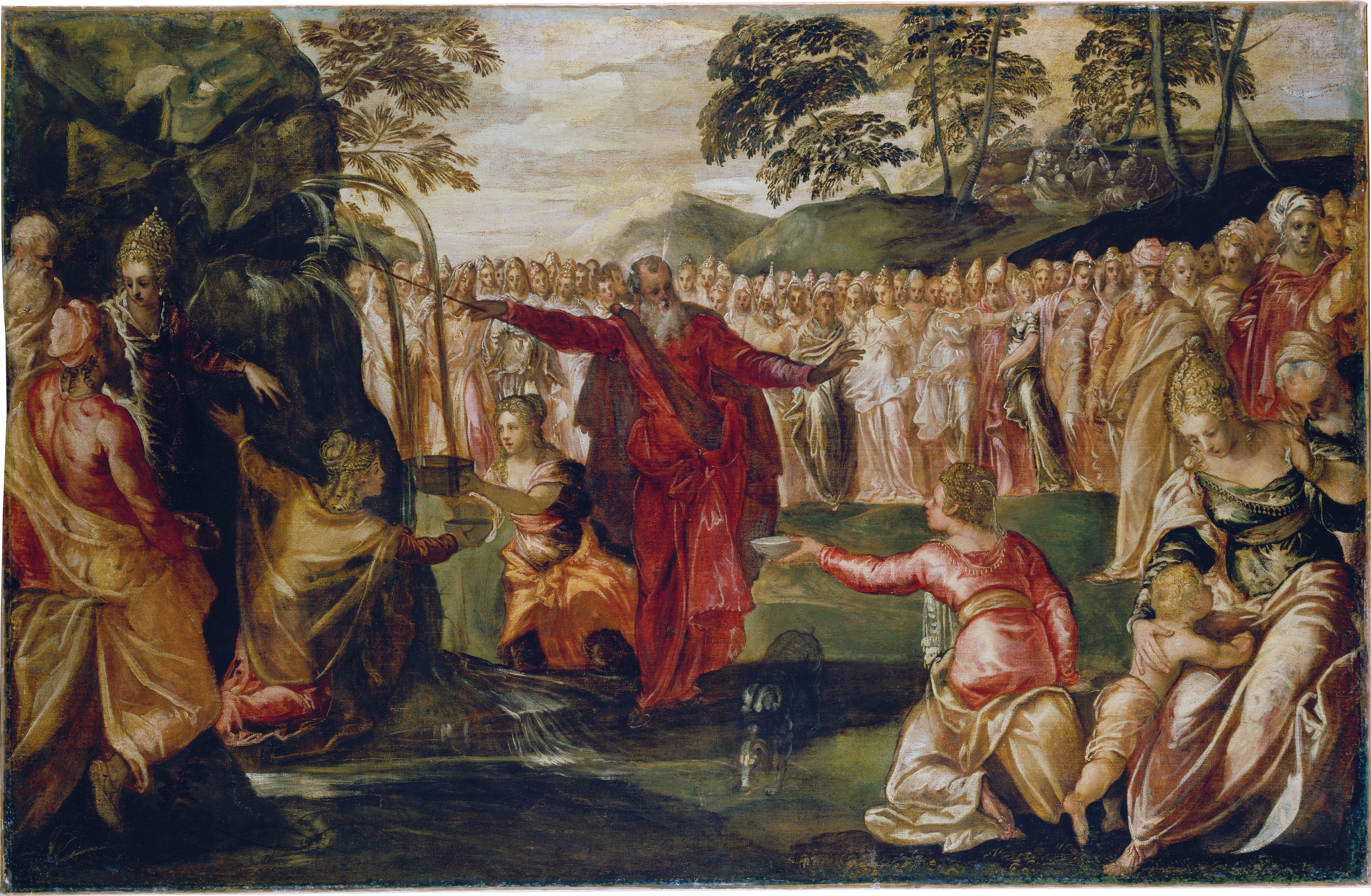 Moïse frappant le rocher - Jacopo Tintoretto - Alpha Reproduction