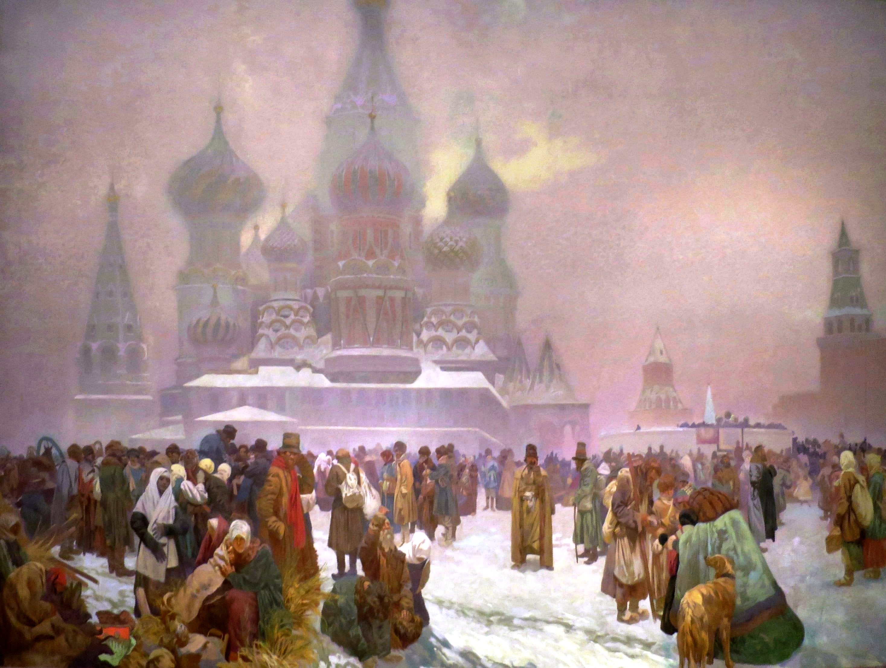 A libertação dos camponeses russos - Alphonse Mucha