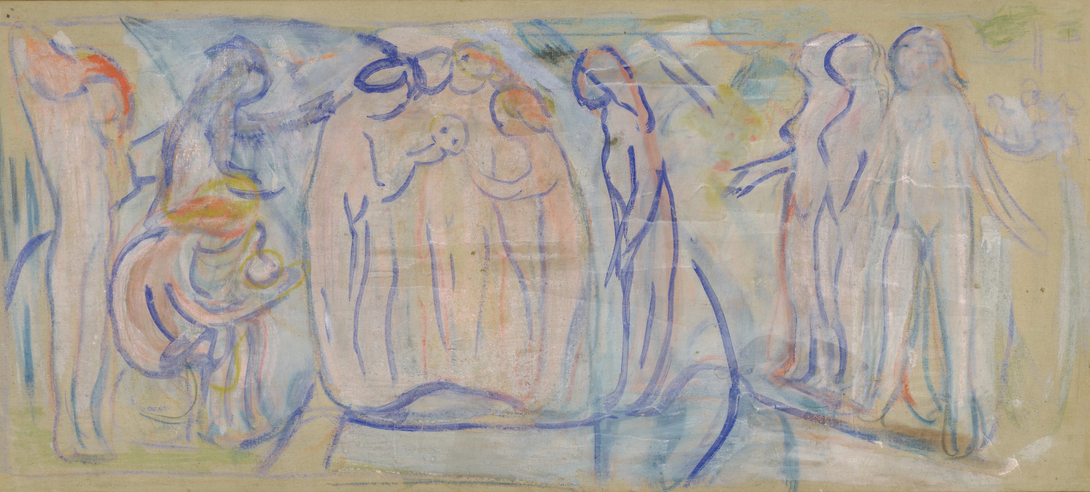 Reproduction du tableau « Figures nues - Edvard Munch » par Alpha Reproduction en peinture à l’huile