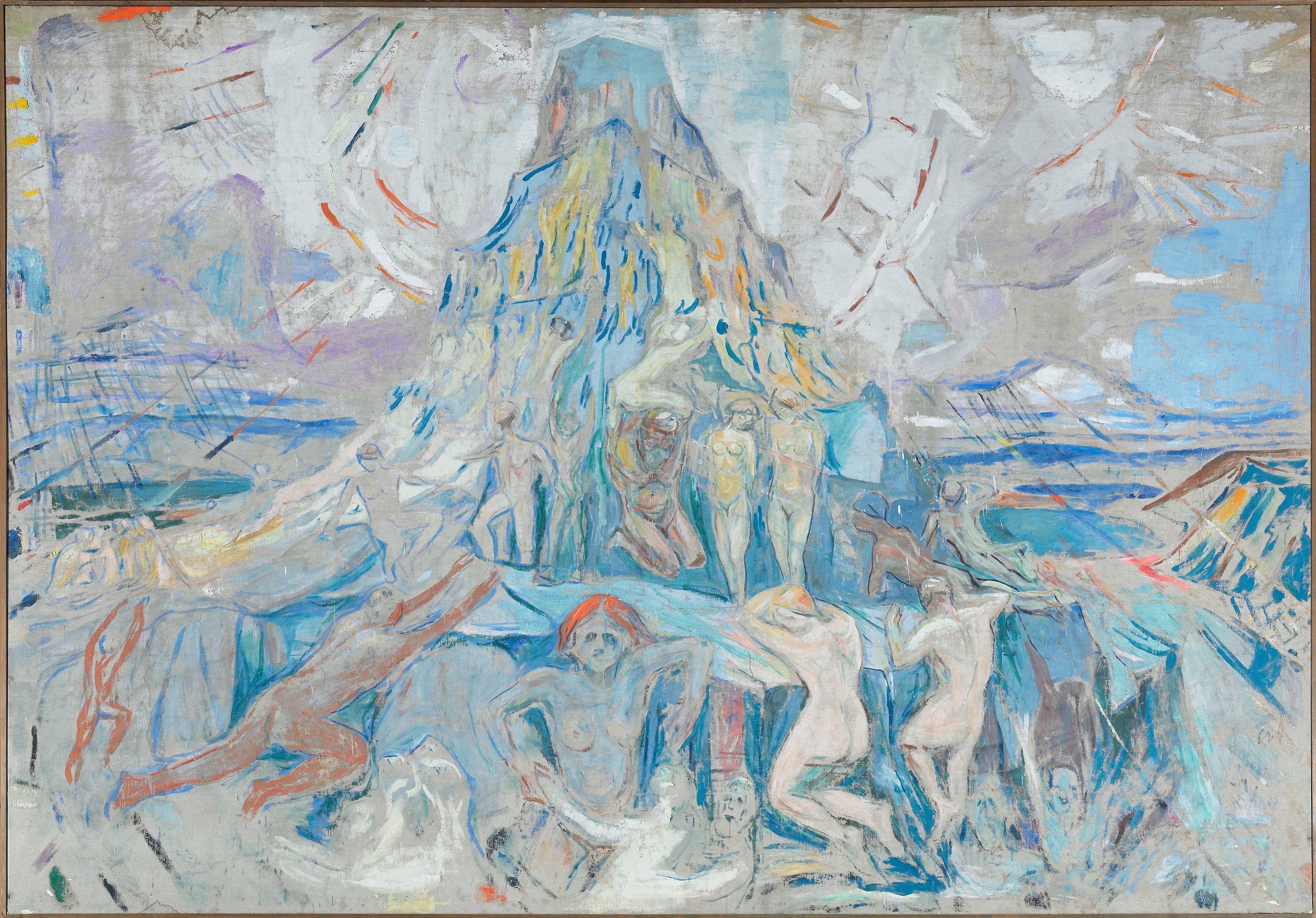 Reproduction du tableau « La Montagne humaine : vers la lumière - Edvard Munch » par Alpha Reproduction en peinture à l’huile