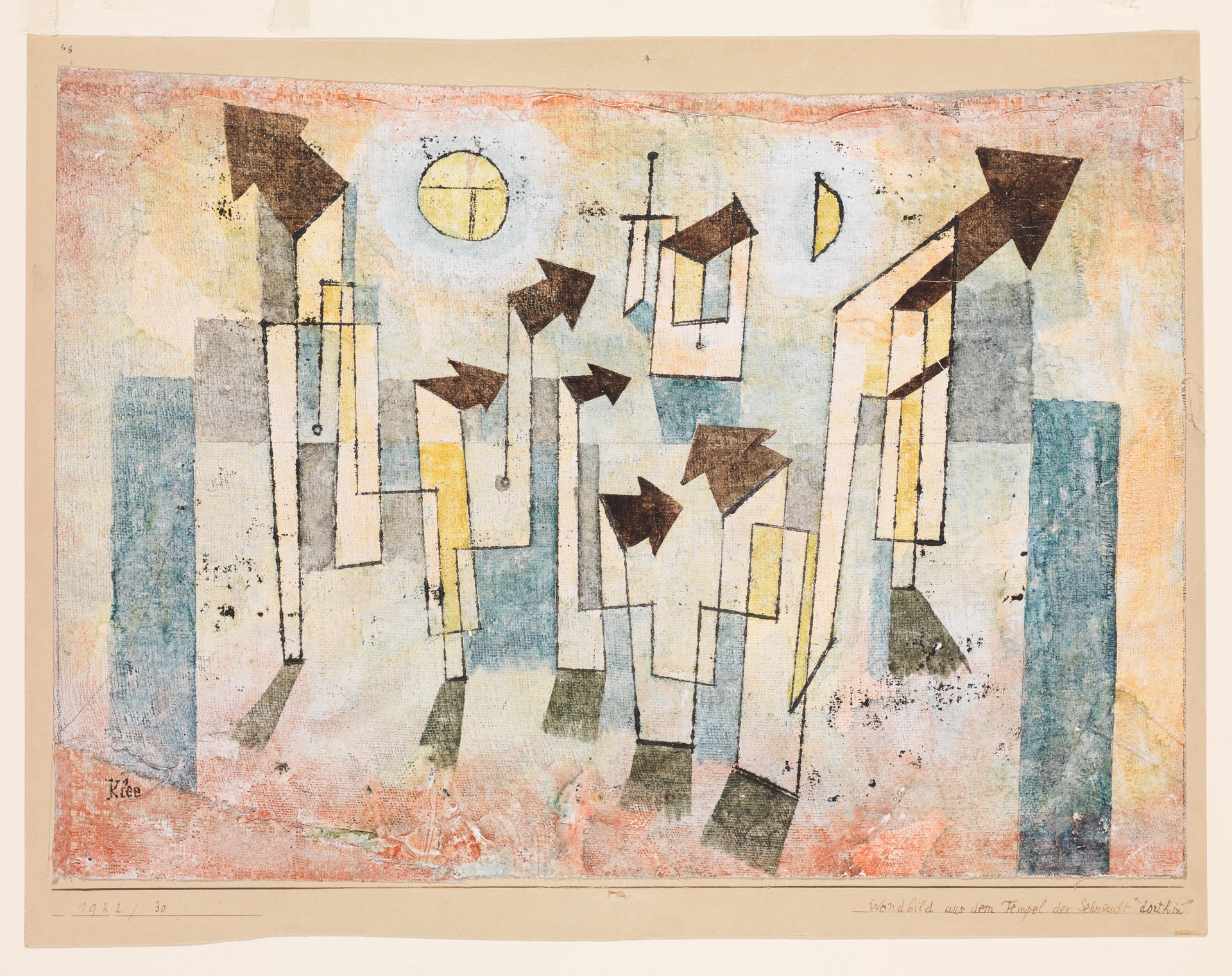 Mural from the Temple of Longing ↖Thither↗ — Paul Klee