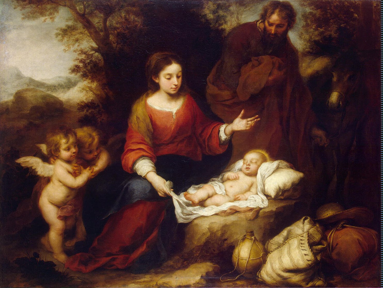 Le repos pendant la fuite en Égypte - Bartolomé Esteban Murillo