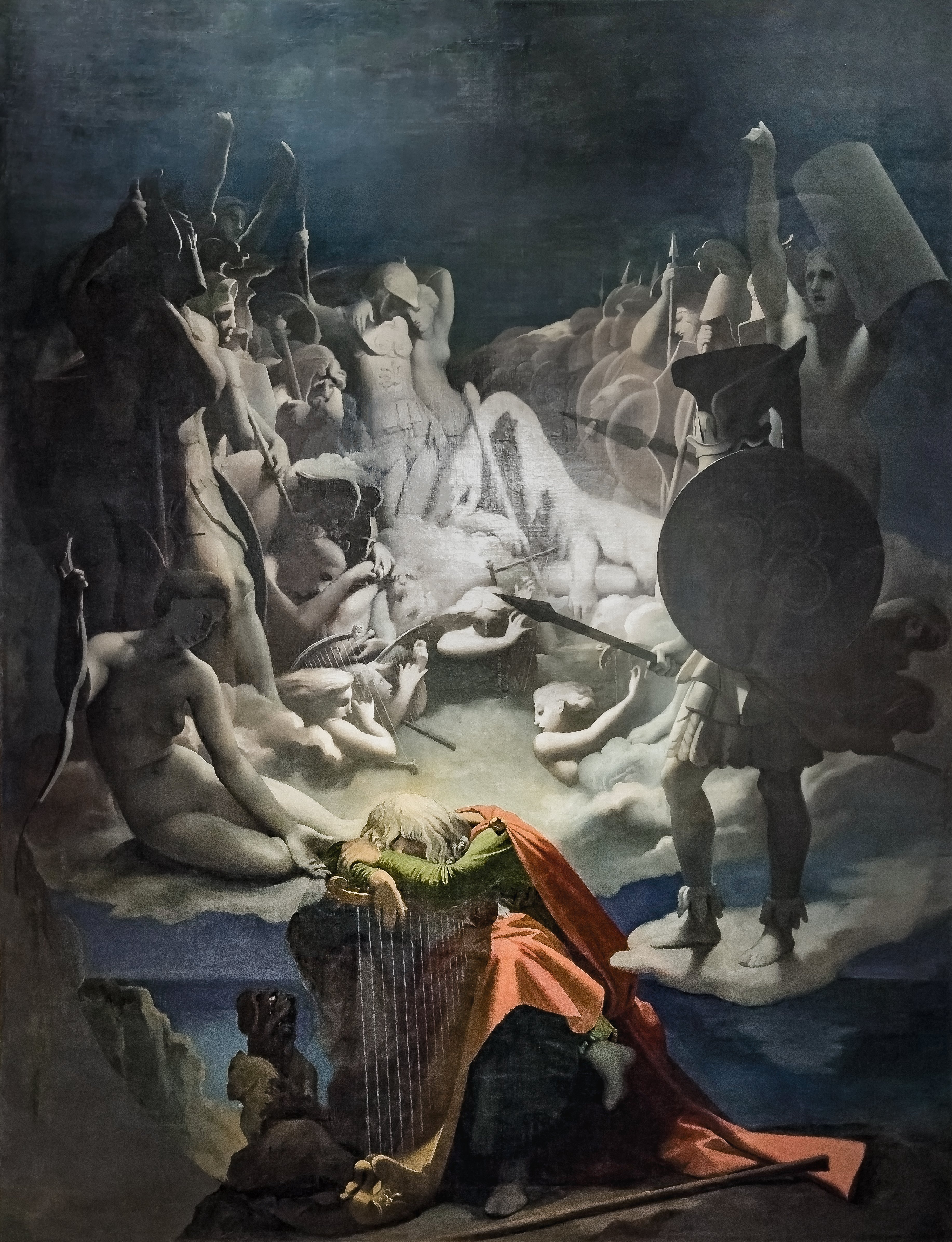 O Sonho de Ossian - Jean-Auguste-Dominique Ingres