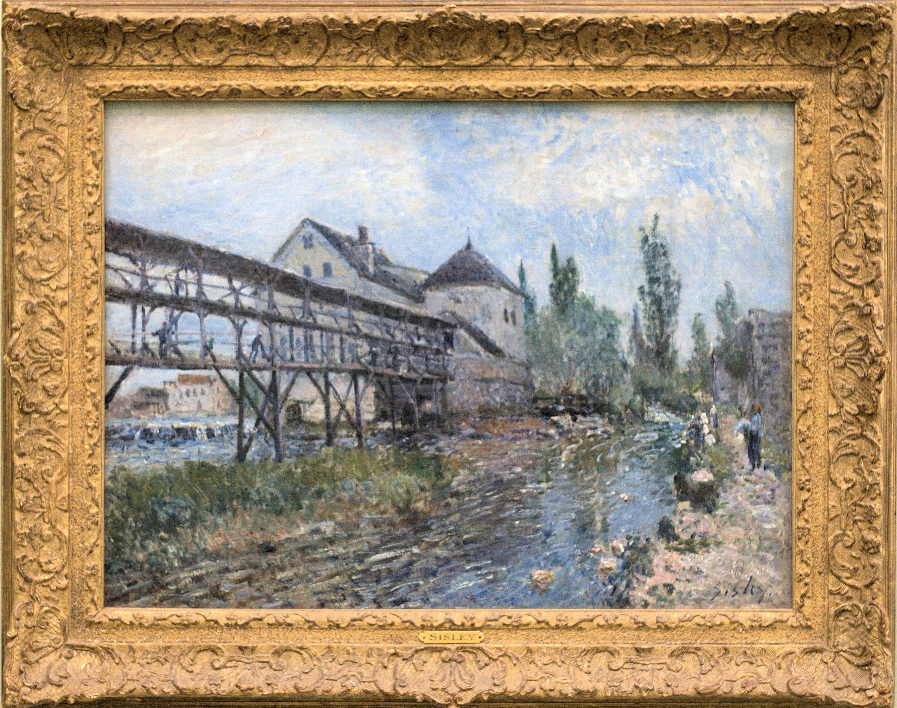 Reproduction du tableau « Le Moulin Provencher à Moret - Alfred Sisley » par Alpha Reproduction en peinture à l’huile