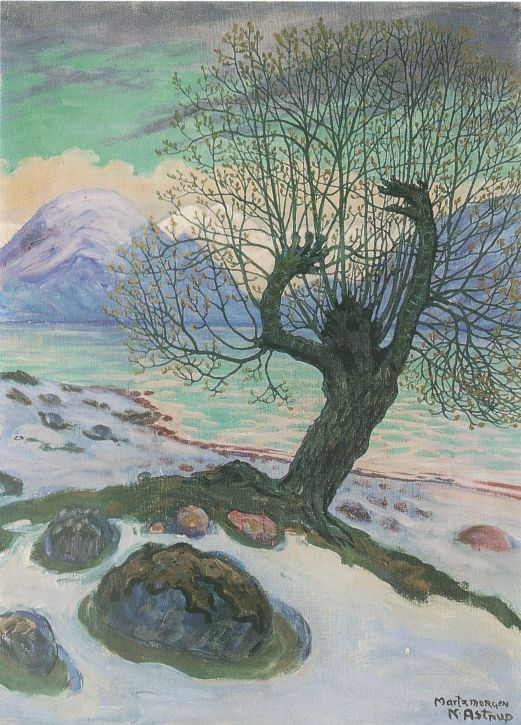 Matin de mars, Nikolai Astrup, 1920, peinture à l’huile