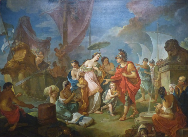 Arrivée de Cléopâtre à Tarse - Charles-Joseph Natoire