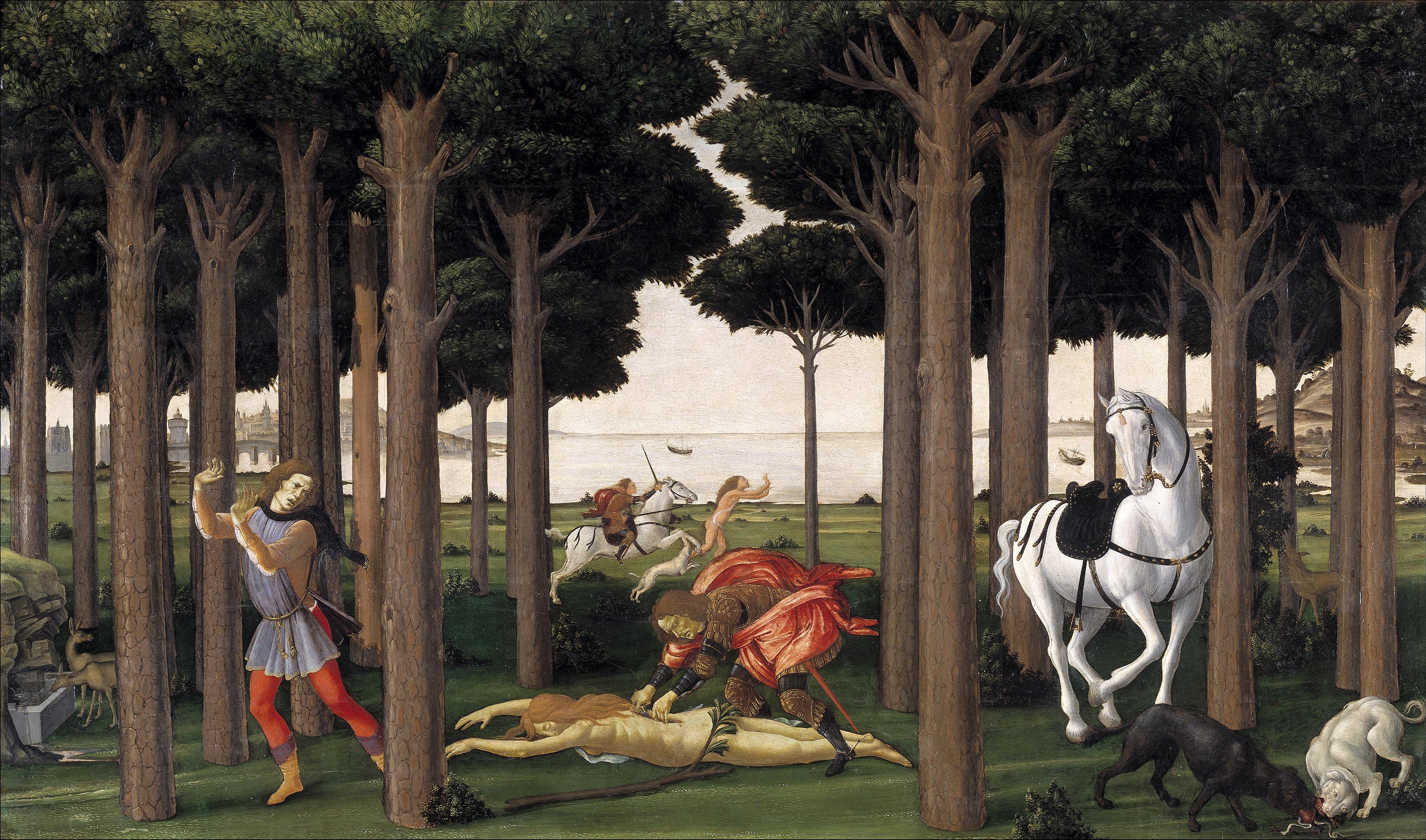 A História de Nastagio degli Onesti - Sandro Botticelli