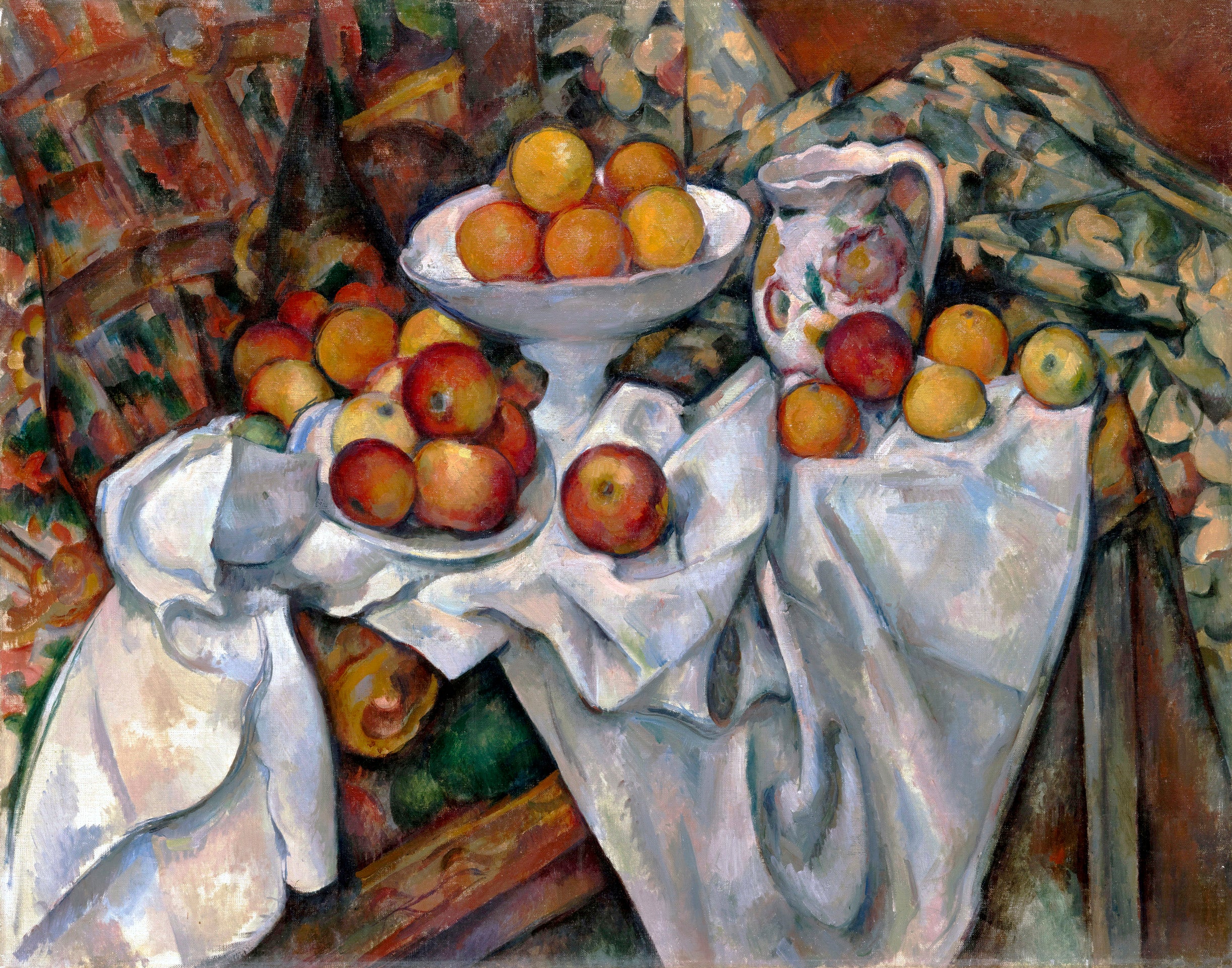 Reproduction du tableau « Pommes et Oranges - Paul Cézanne » par Alpha Reproduction en peinture à l’huile