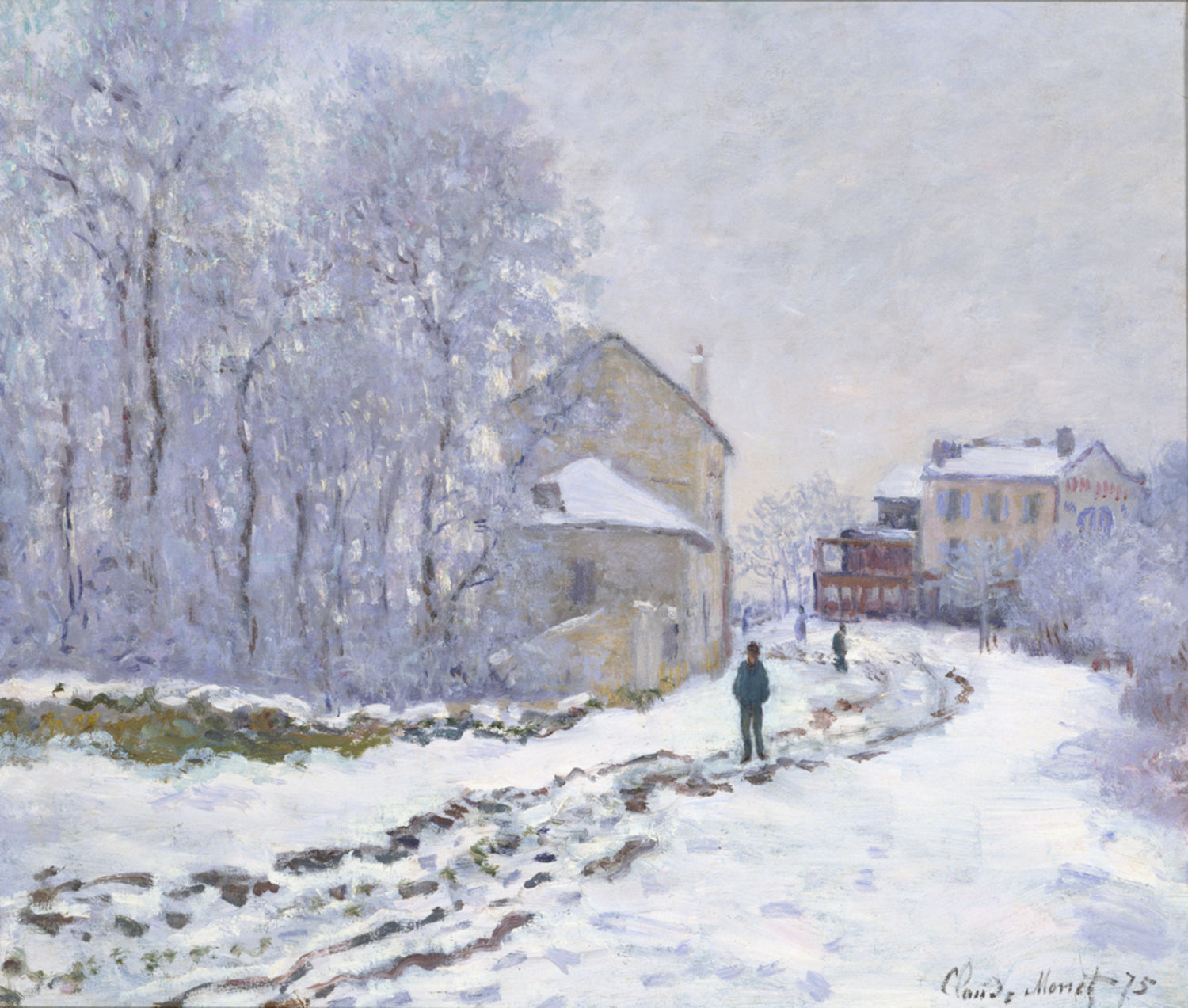 Neve em Argenteuil - Claude Monet