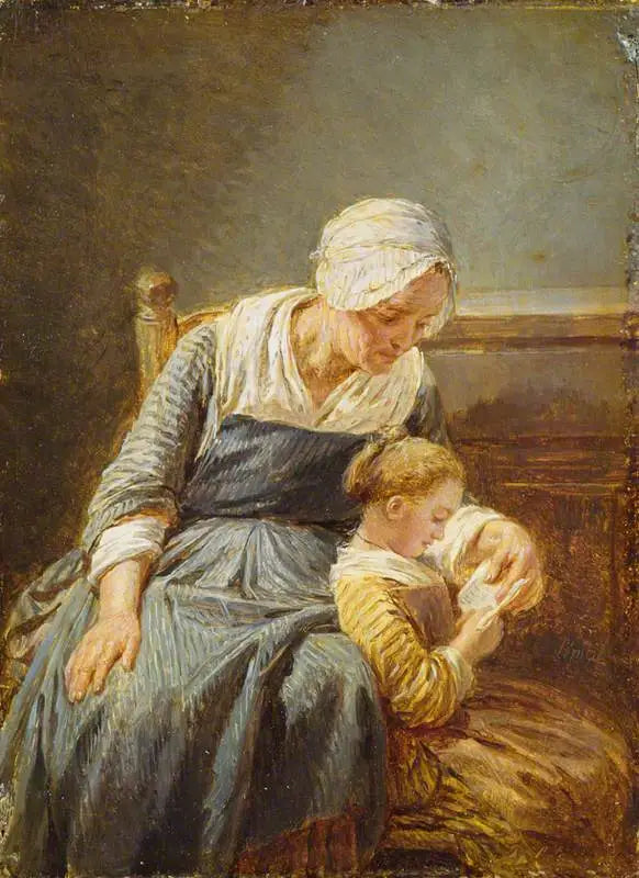 A aula de leitura - Nicolas-Bernard Lépicié