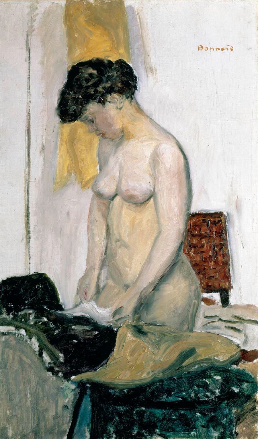 Reproduction du tableau « Nu debout, de profil - Pierre Bonnard » par Alpha Reproduction en peinture à l’huile