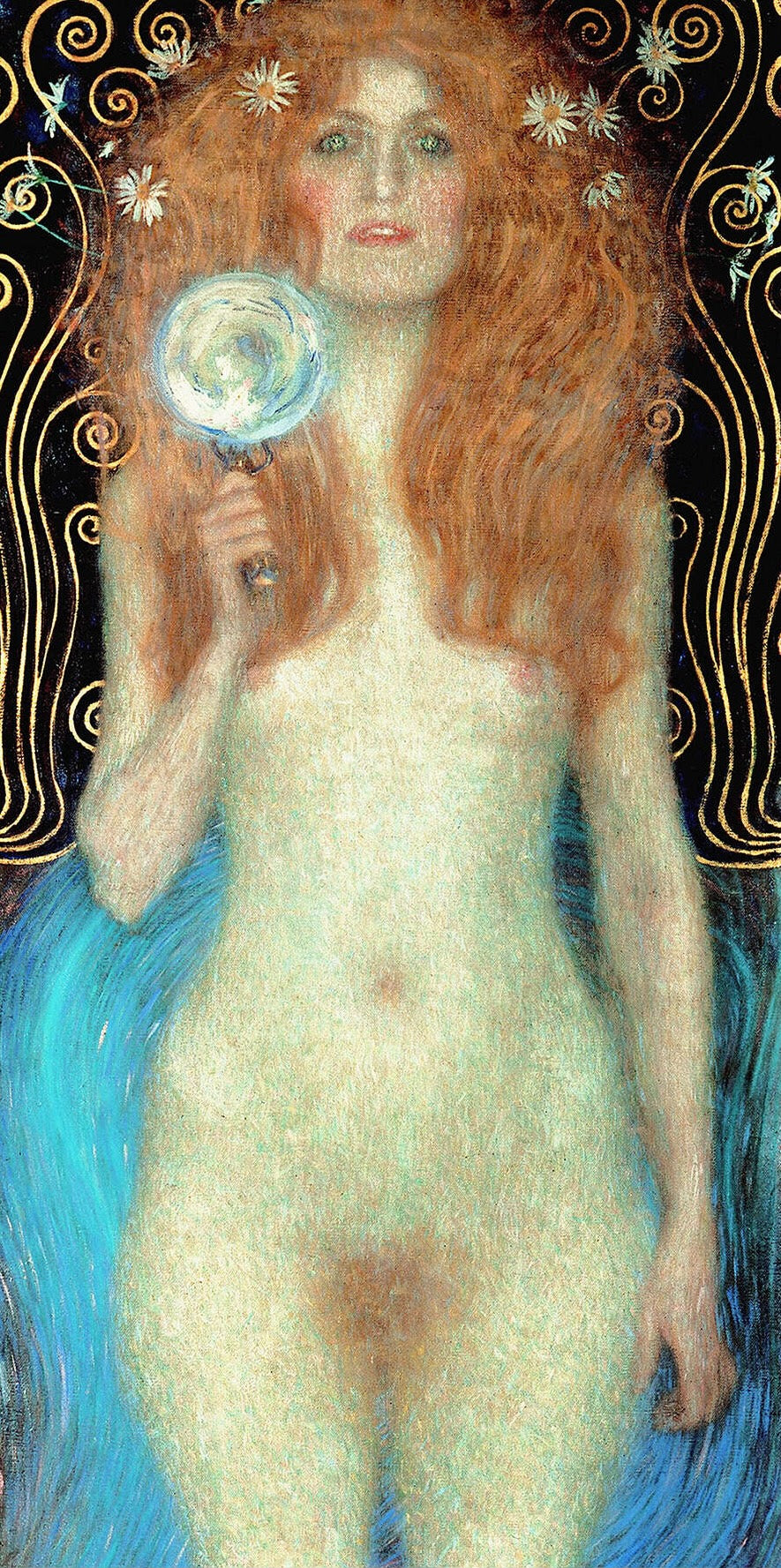 🌟 Nuda Veritas (Detalhe) – Gustav Klimt (1899)