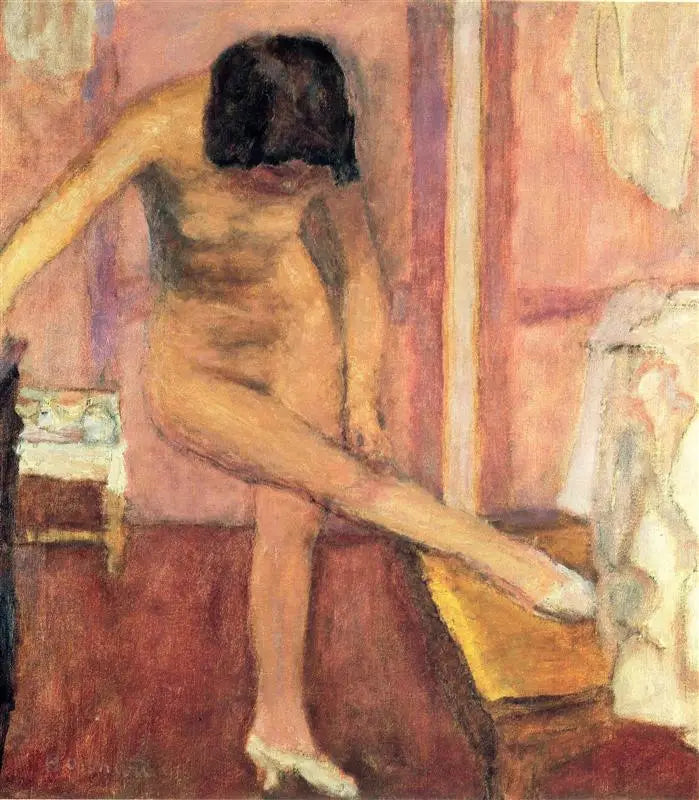Mulher nua se abaixando - Pierre Bonnard