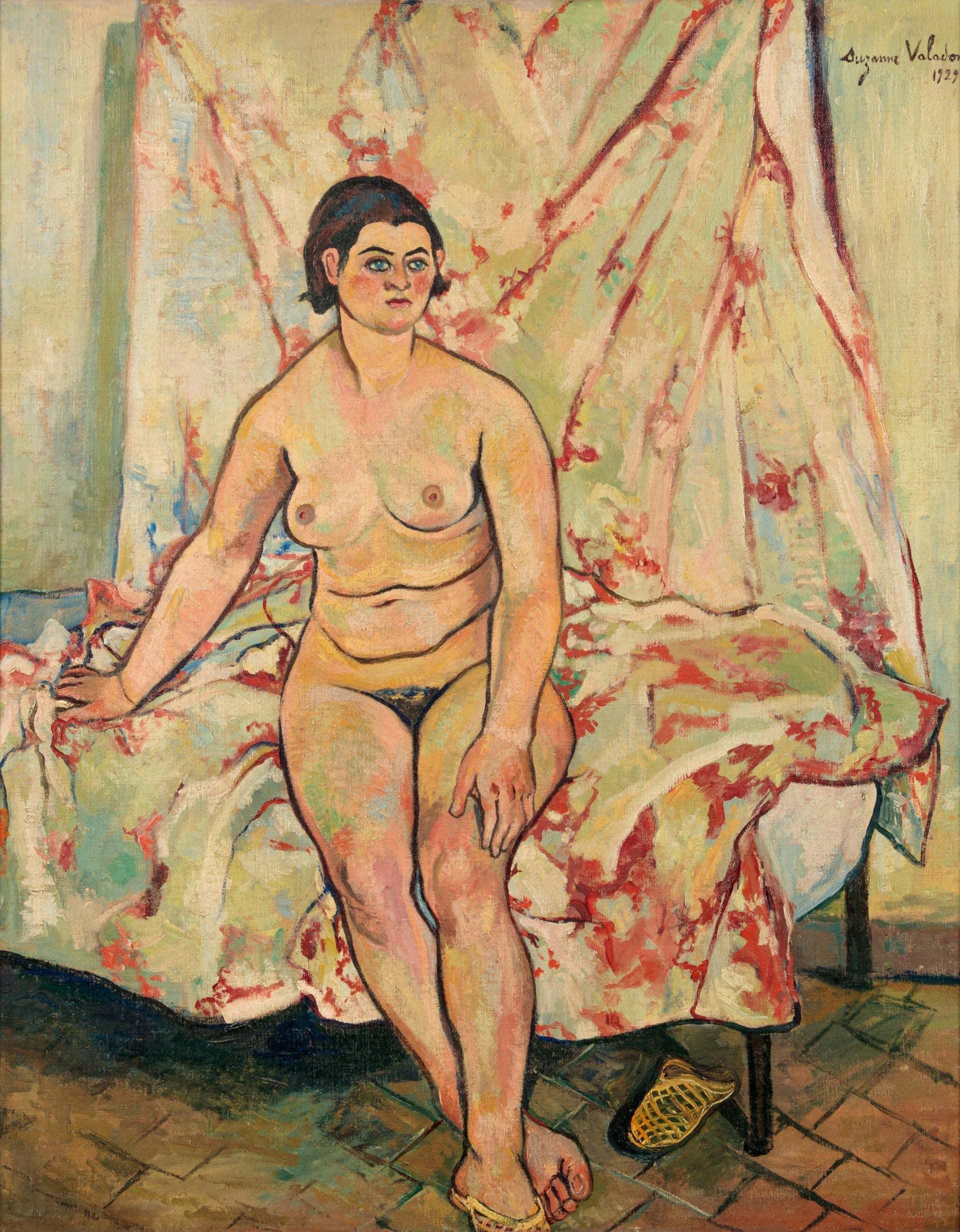 Nu assis sur le bord d'un lit — Suzanne Valadon