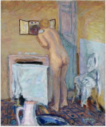 Nu diante de um espelho - Pierre Bonnard