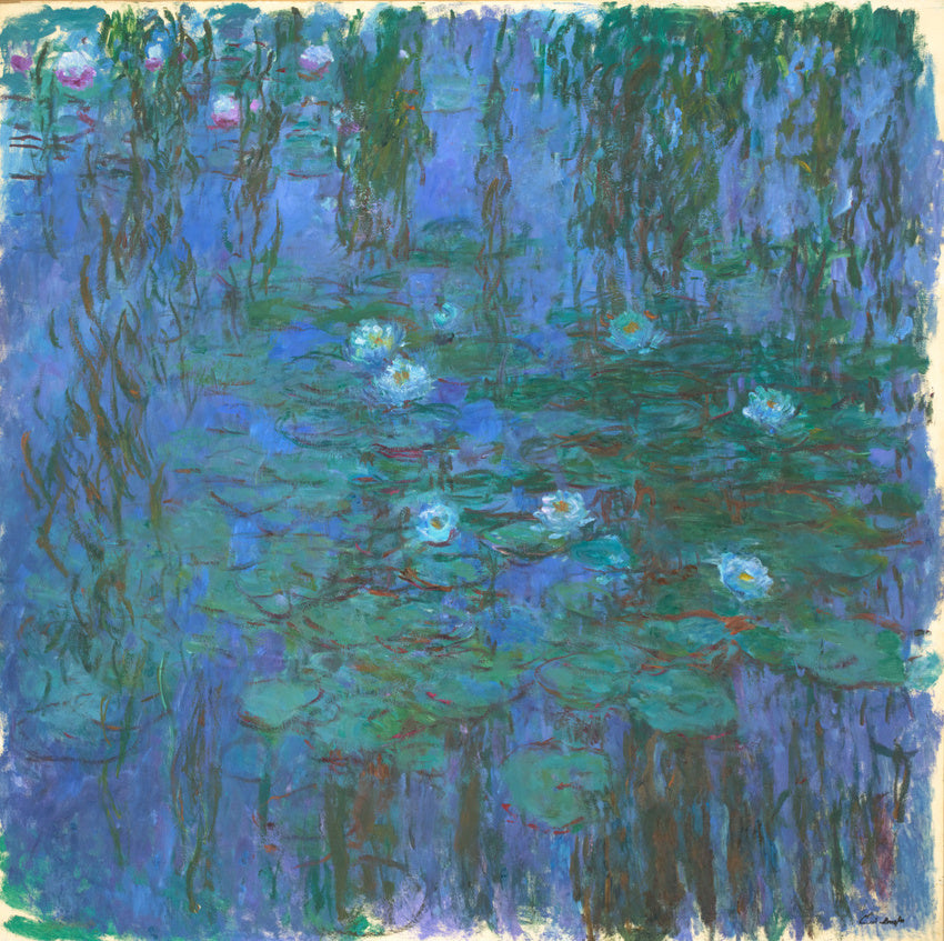 Ninféias azuis - Claude Monet