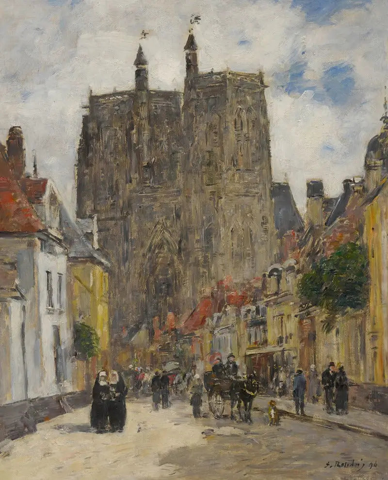 Abbeville: Igreja de Saint-Vulfran - Eugène Boudin