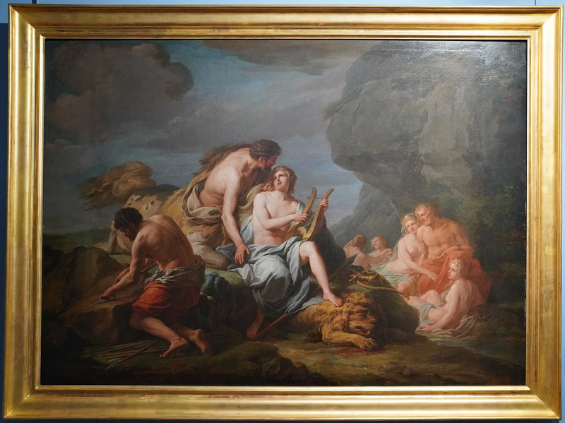 Achille instruído na música pelo centauro Quíron - Nicolas-Bernard Lepicié