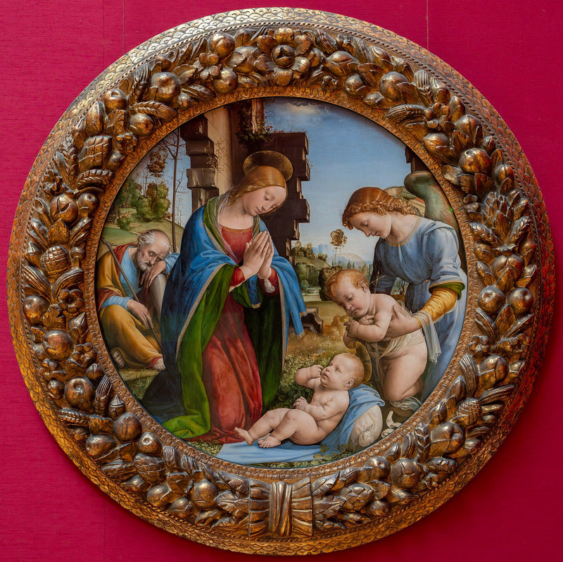 Adoração do Menino - Sagrada Família com o Menino São João - Fra Bartolomeo