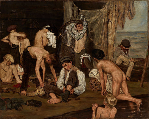 À beira da piscina - Max Liebermann