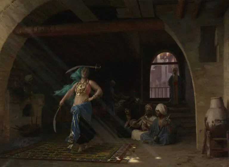 Almeh executando a dança da espada - Jean-Léon Gérôme