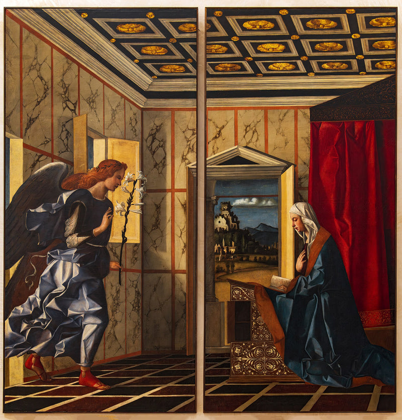 Anjo da Anunciação, Virgem da Anunciação - Giovanni Bellini