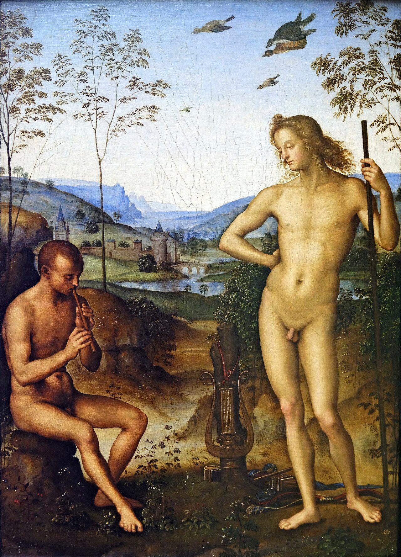 Apollon et Daphnis - Pietro Perugino