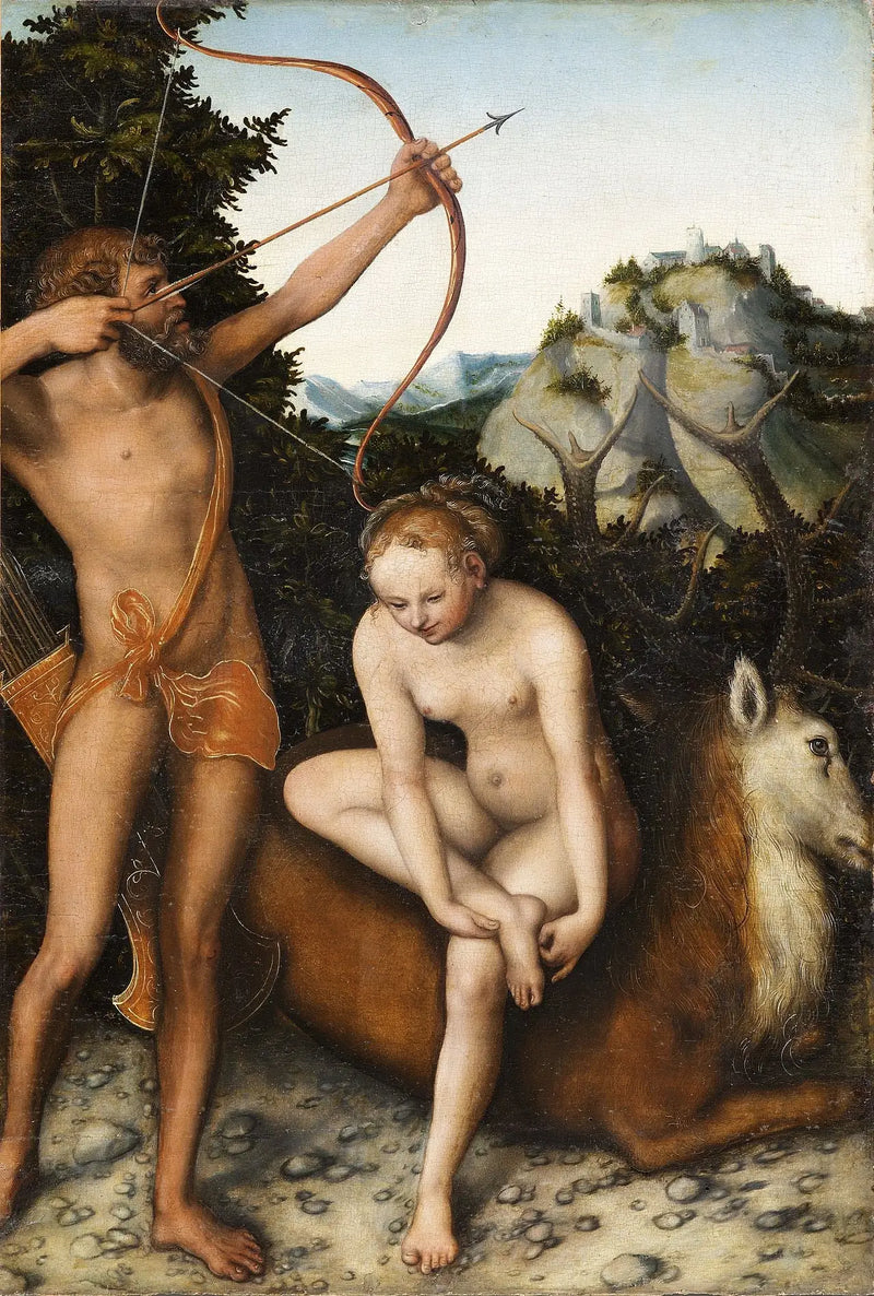 Apollon e Diana - Lucas Cranach, o Velho