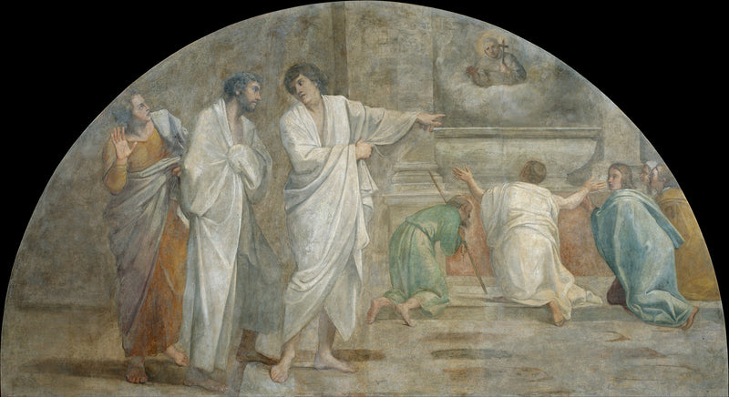 Aparição de São Didaque acima de seu túmulo - Annibale Carracci