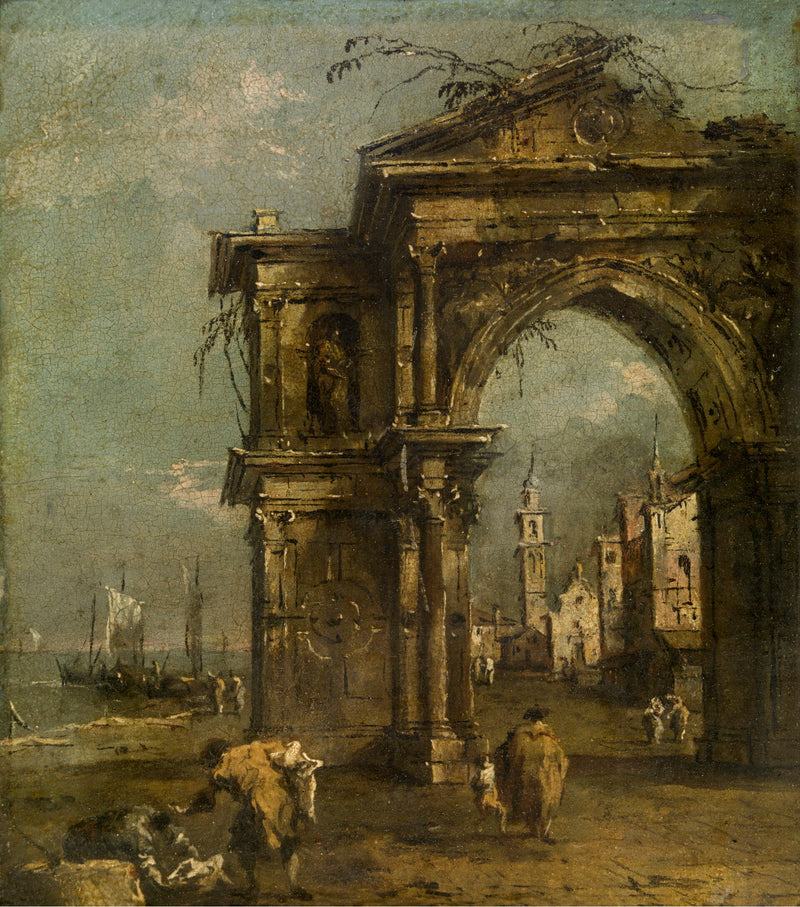 Arco de Triunfo em Veneza - Francesco Guardi
