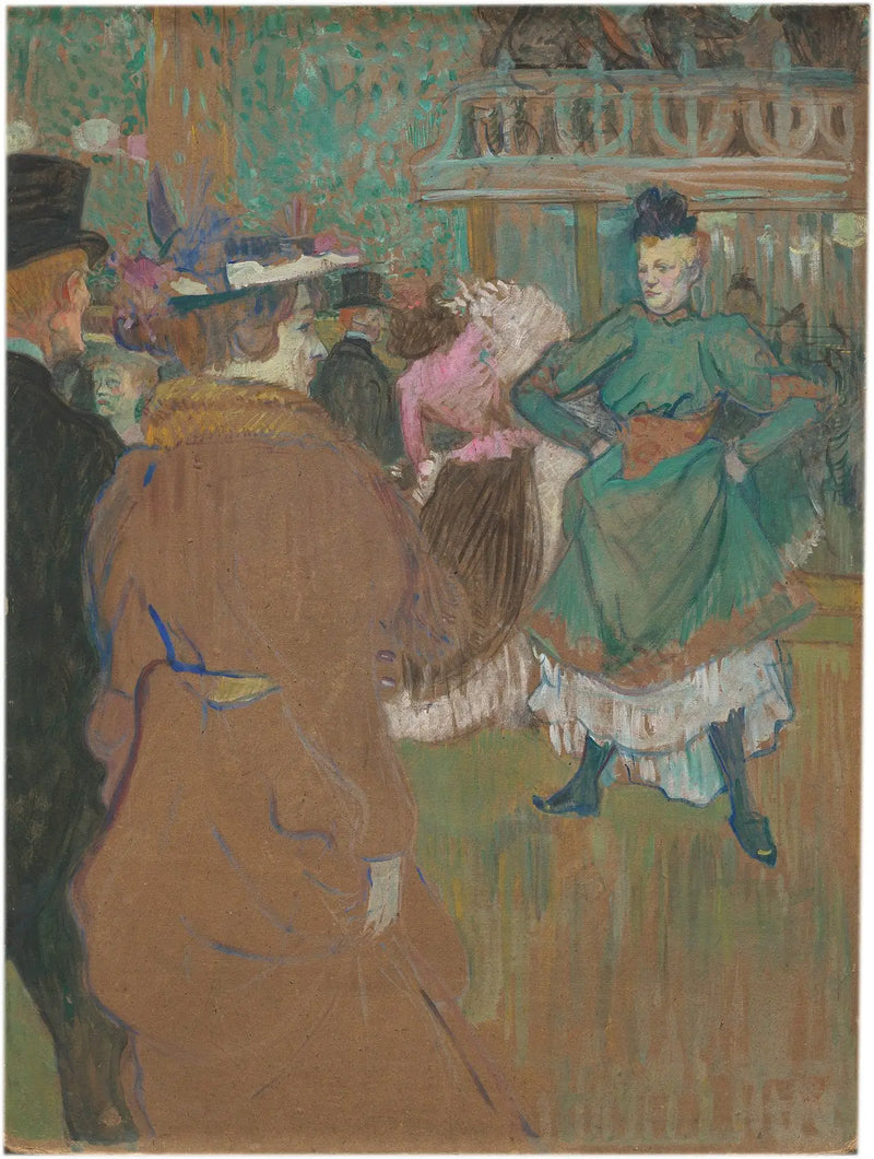 No Moulin Rouge: A partida do quadrilho - Henri de Toulouse-Lautrec